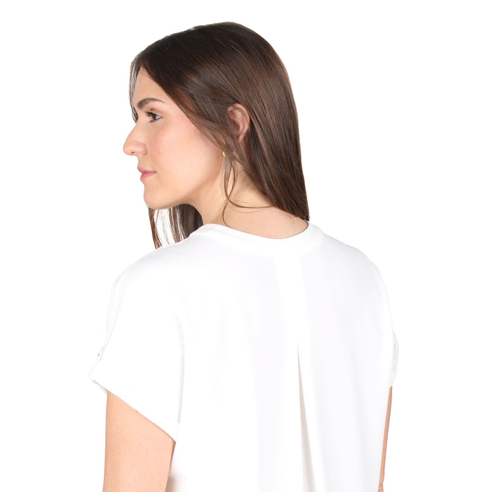 V-Neck Pleated Tunic