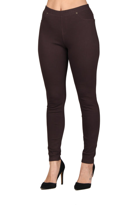 Plus Size Women's Solid Denim Jeggings