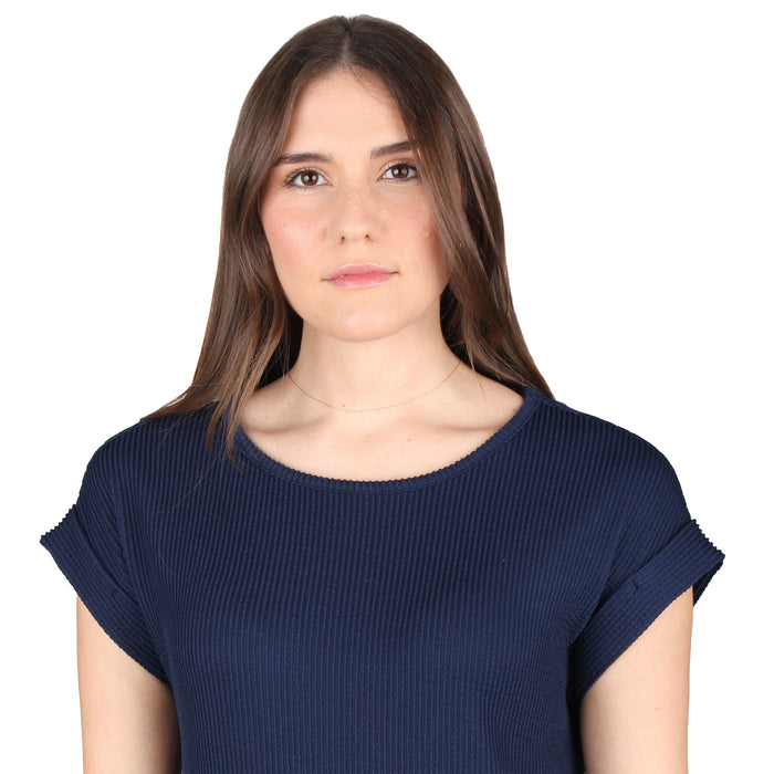 Wavy Ribbed Midi Dress Plus