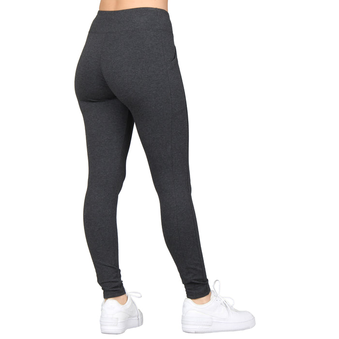 High-Rise Side Pocket Cotton Leggings