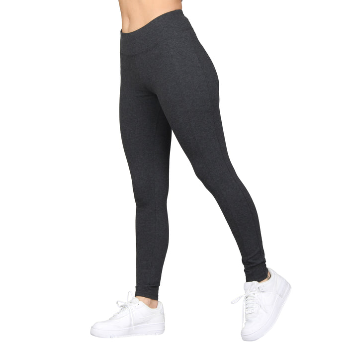 High-Rise Side Pocket Cotton Leggings