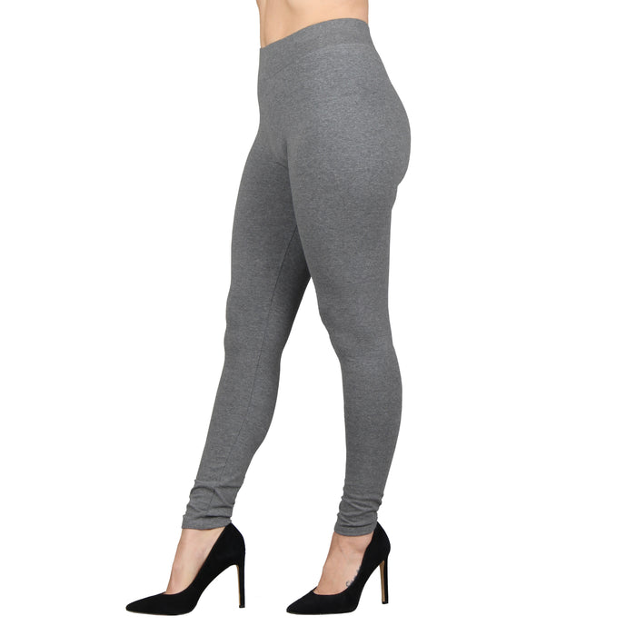 Wide Waistband Cotton Leggings