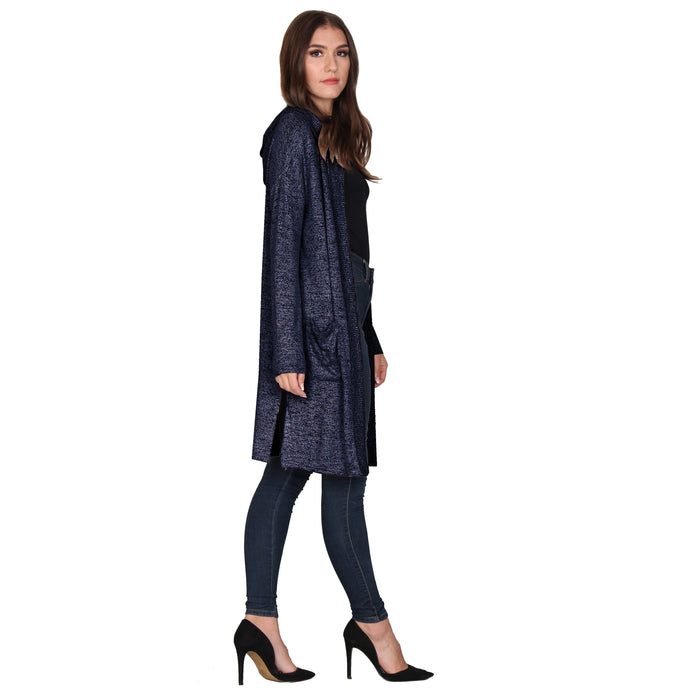 Solid Hooded Cardigan