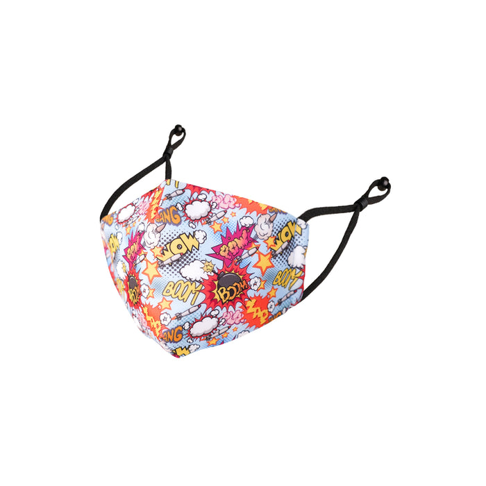 Reusable Kids Fabric Face Masks With Adjustable Nose Clip, Washable