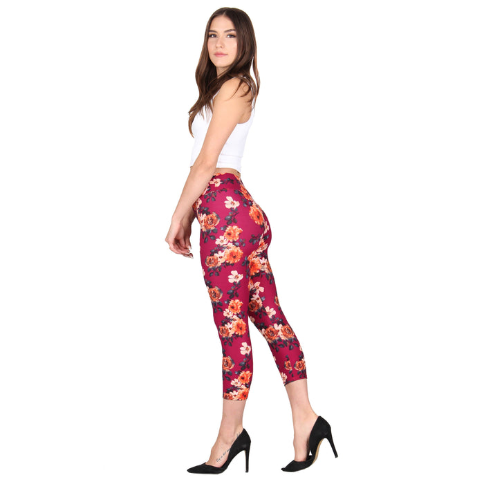 Printed Capri Super Soft Leggings