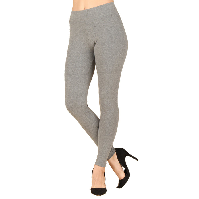 Wide Waistband Cotton Leggings