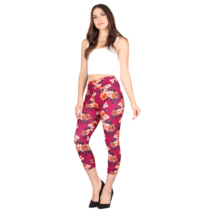 Printed Capri Super Soft Leggings