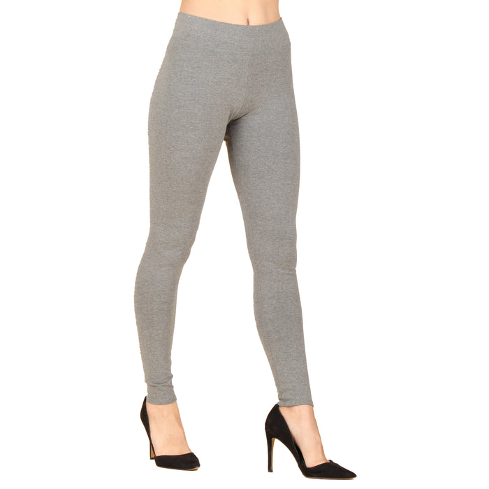 Wide Waistband Cotton Leggings