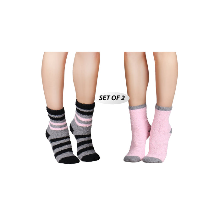 Anti Slip Fuzzy Socks (2 Pack)