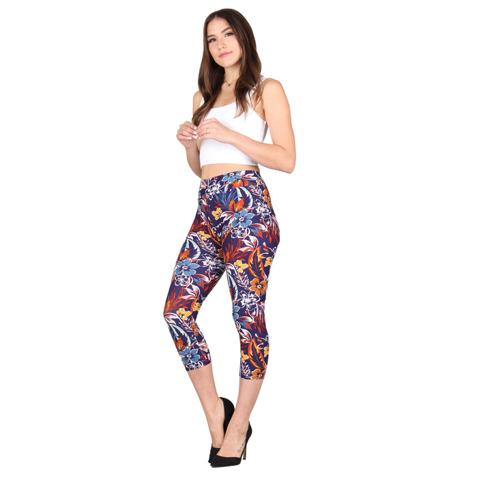 Printed Capri Super Soft Leggings