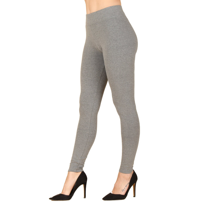 Wide Waistband Cotton Leggings