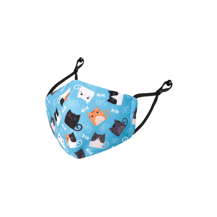 Reusable Kids Fabric Face Masks With Adjustable Nose Clip, Washable