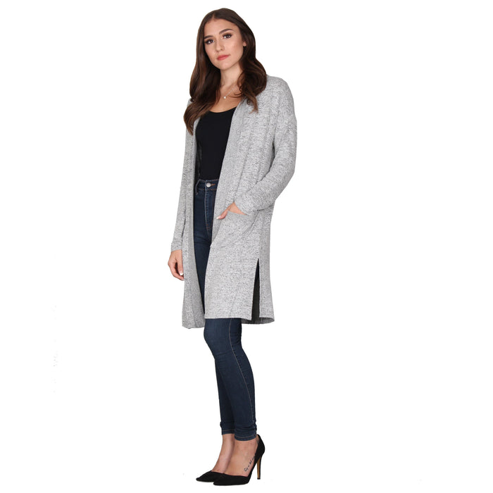 Solid Hooded Cardigan
