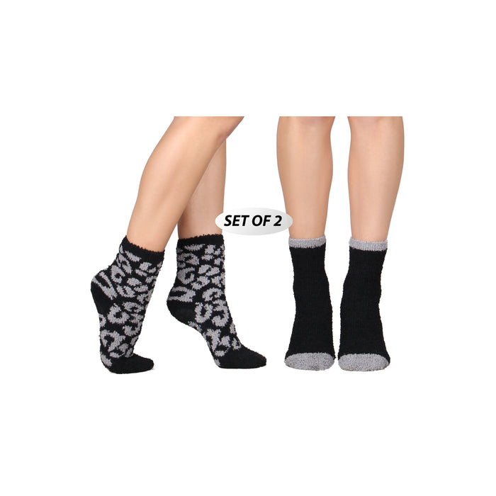 Anti Slip Fuzzy Socks (2 Pack)