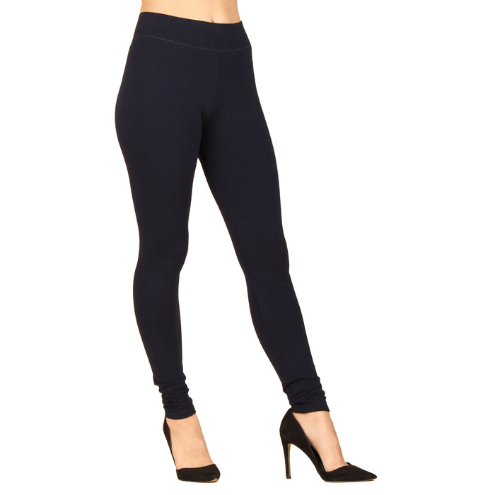 Wide Waistband Cotton Leggings