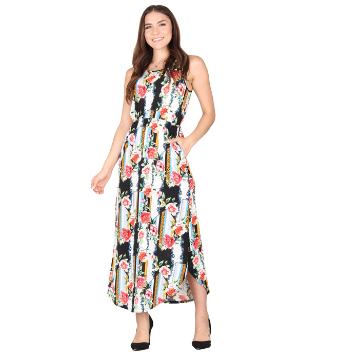 Rounded Hem Maxi Dress