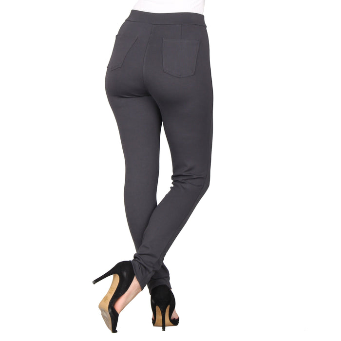 Plus Size Solid Casual Pants