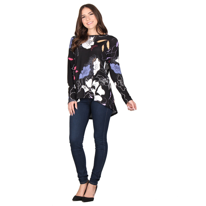 Printed Drop Shoulder Tunic