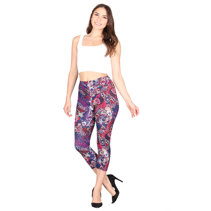 Printed Capri Super Soft Leggings