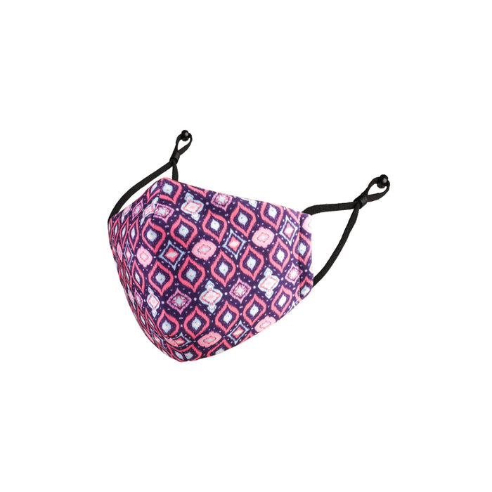 Reusable Adult Unisex Fabric Face Masks With Adjustable Nose Clip, Washable