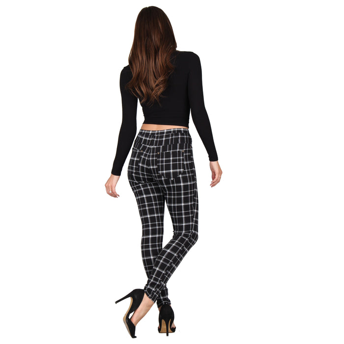 Printed Denim Jeggings