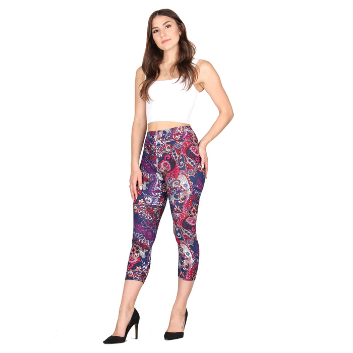 Printed Capri Super Soft Leggings