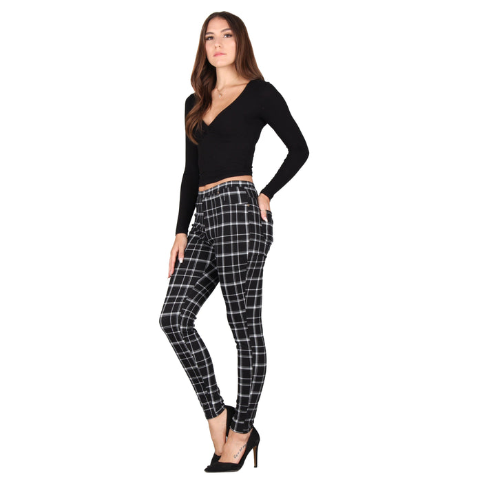 Printed Denim Jeggings