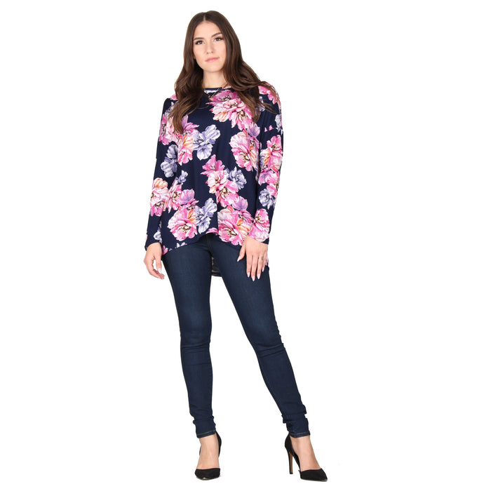 Plus Size Printed Drop Shoulder Tunic
