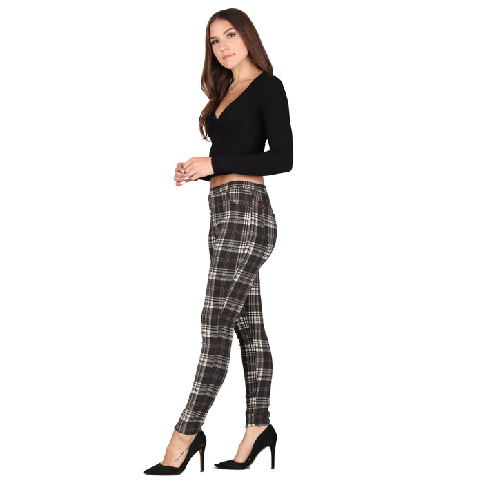 Printed Denim Jeggings