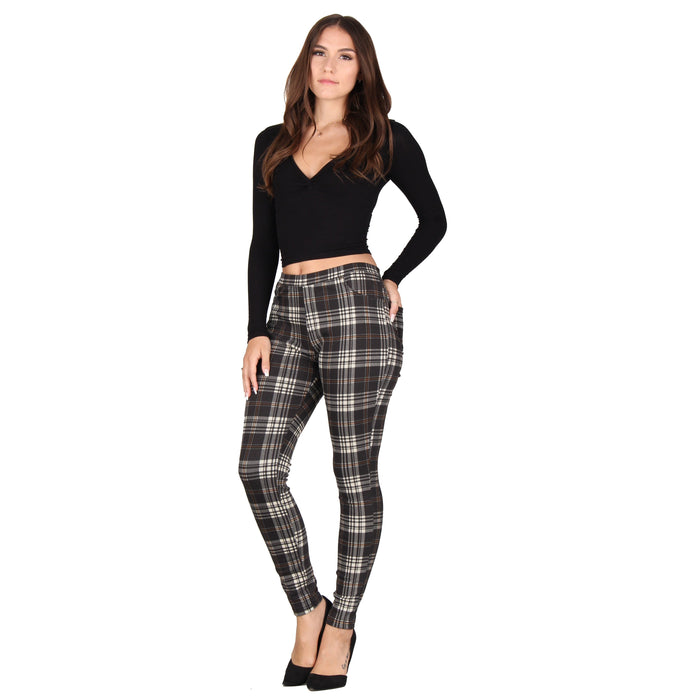 Printed Denim Jeggings