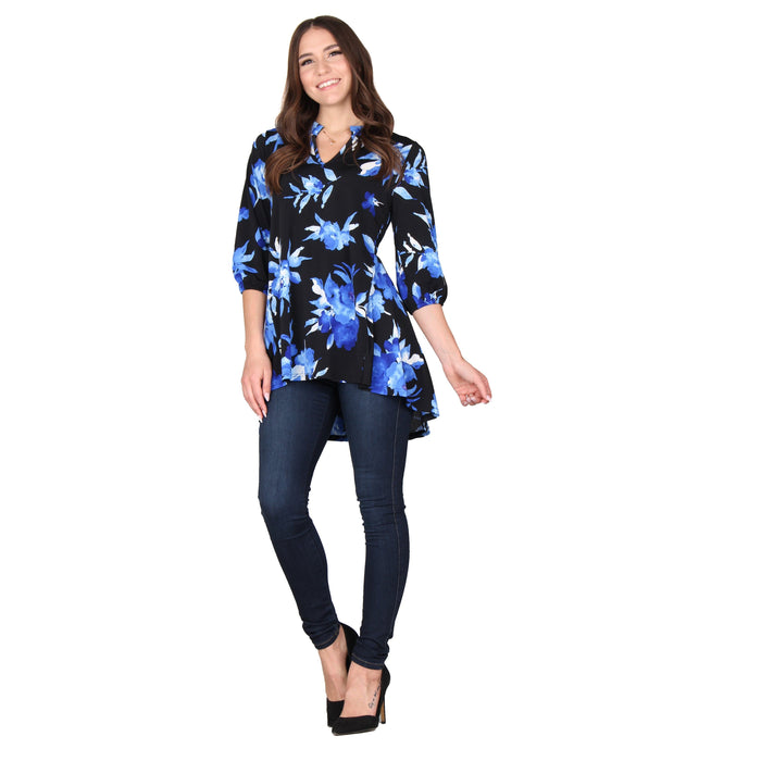 Printed Bishop Sleeve Tunic