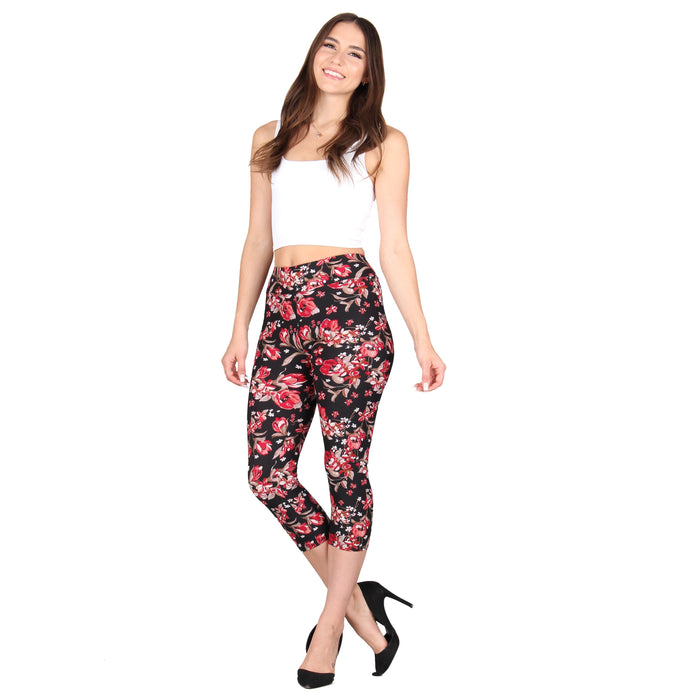 Printed Capri Super Soft Leggings