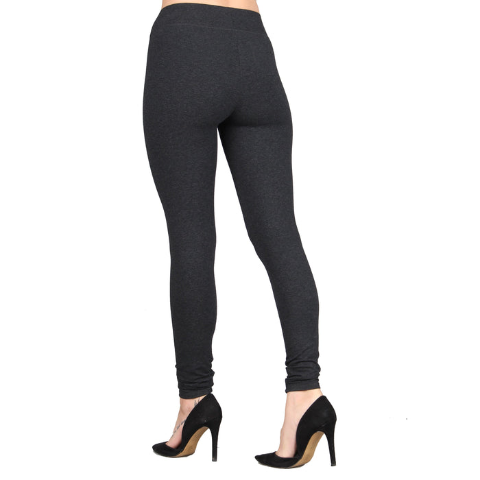 Wide Waistband Cotton Leggings