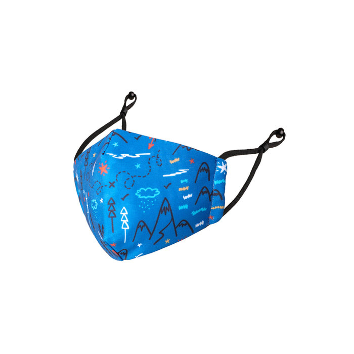 Reusable Kids Fabric Face Masks With Adjustable Nose Clip, Washable