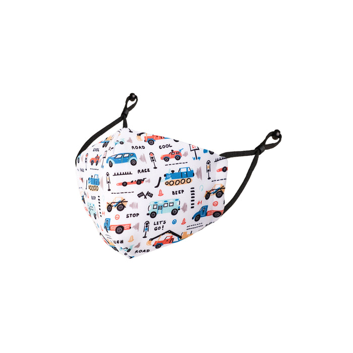Reusable Kids Fabric Face Masks With Adjustable Nose Clip, Washable