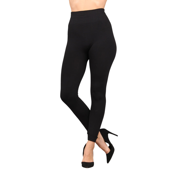 Plus Size Seamless Fleece Leggings