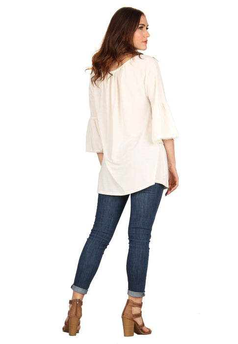 Crochet Neckline Tunic