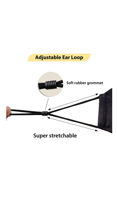 Reusable Adult Unisex Fabric Face Masks With Adjustable Nose Clip, Washable