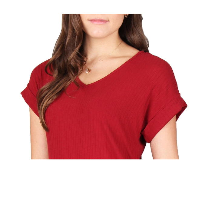 Plus Size Solid Ribbed Midi Dress