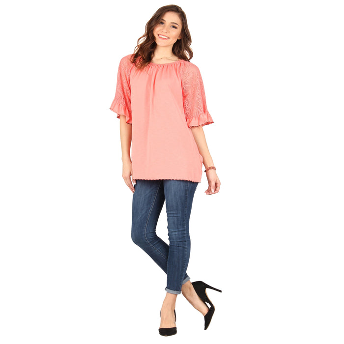 Solid Lace Tunic