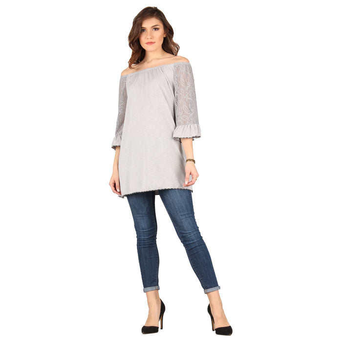 Solid Lace Tunic
