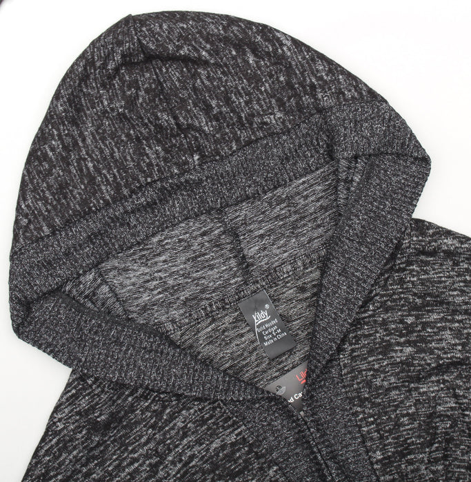 Solid Hooded Cardigan
