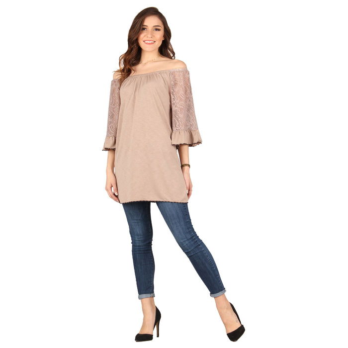 Solid Lace Tunic