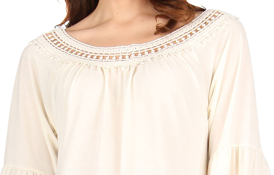 Crochet Neckline Tunic
