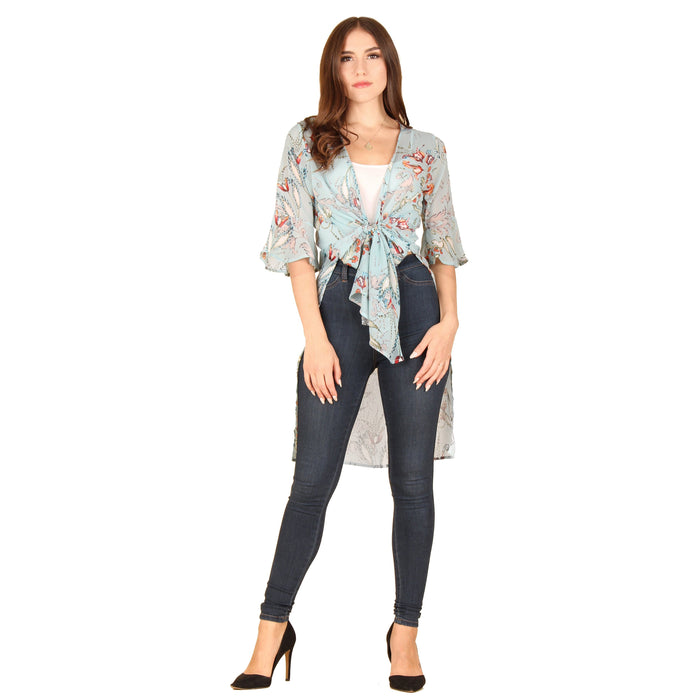 Tie Front Kimono