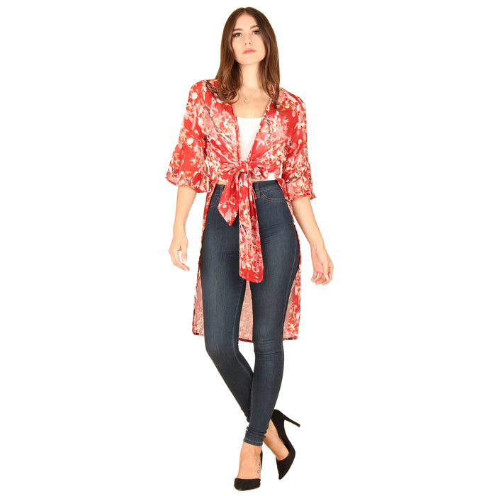 Tie Front Kimono