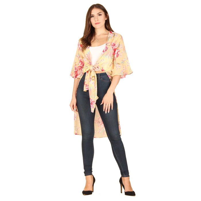 Tie Front Kimono