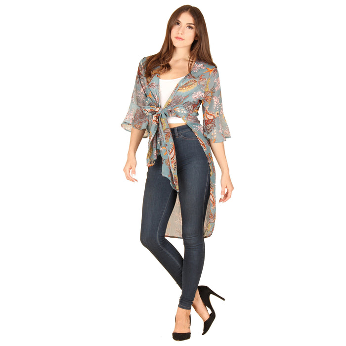 Tie Front Kimono