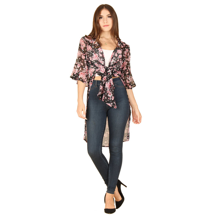 Tie Front Kimono