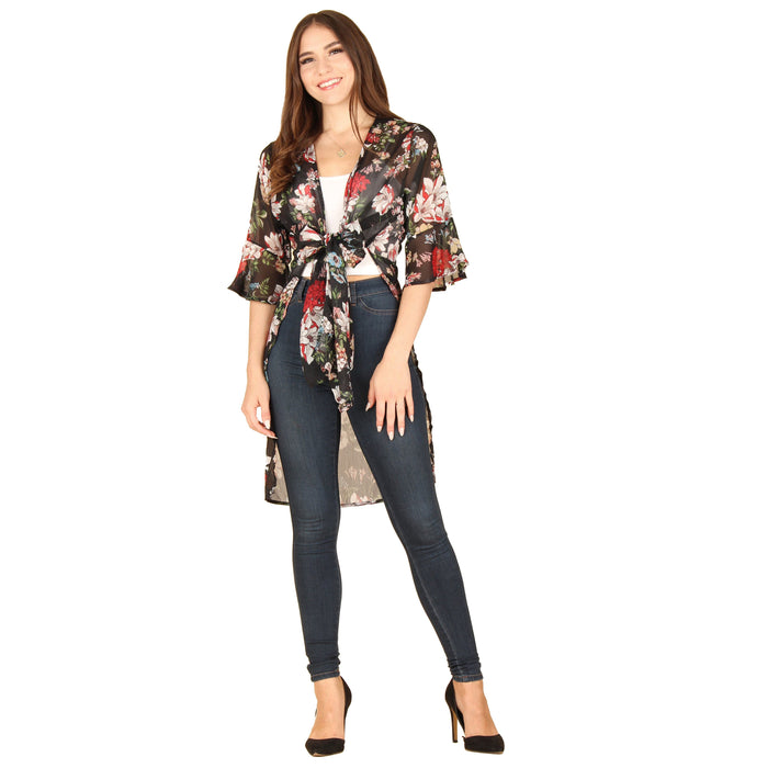 Tie Front Kimono